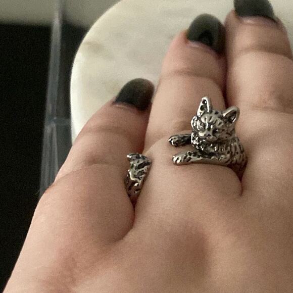 fashion ring adjustable cat ring - Picture 2 of 9
